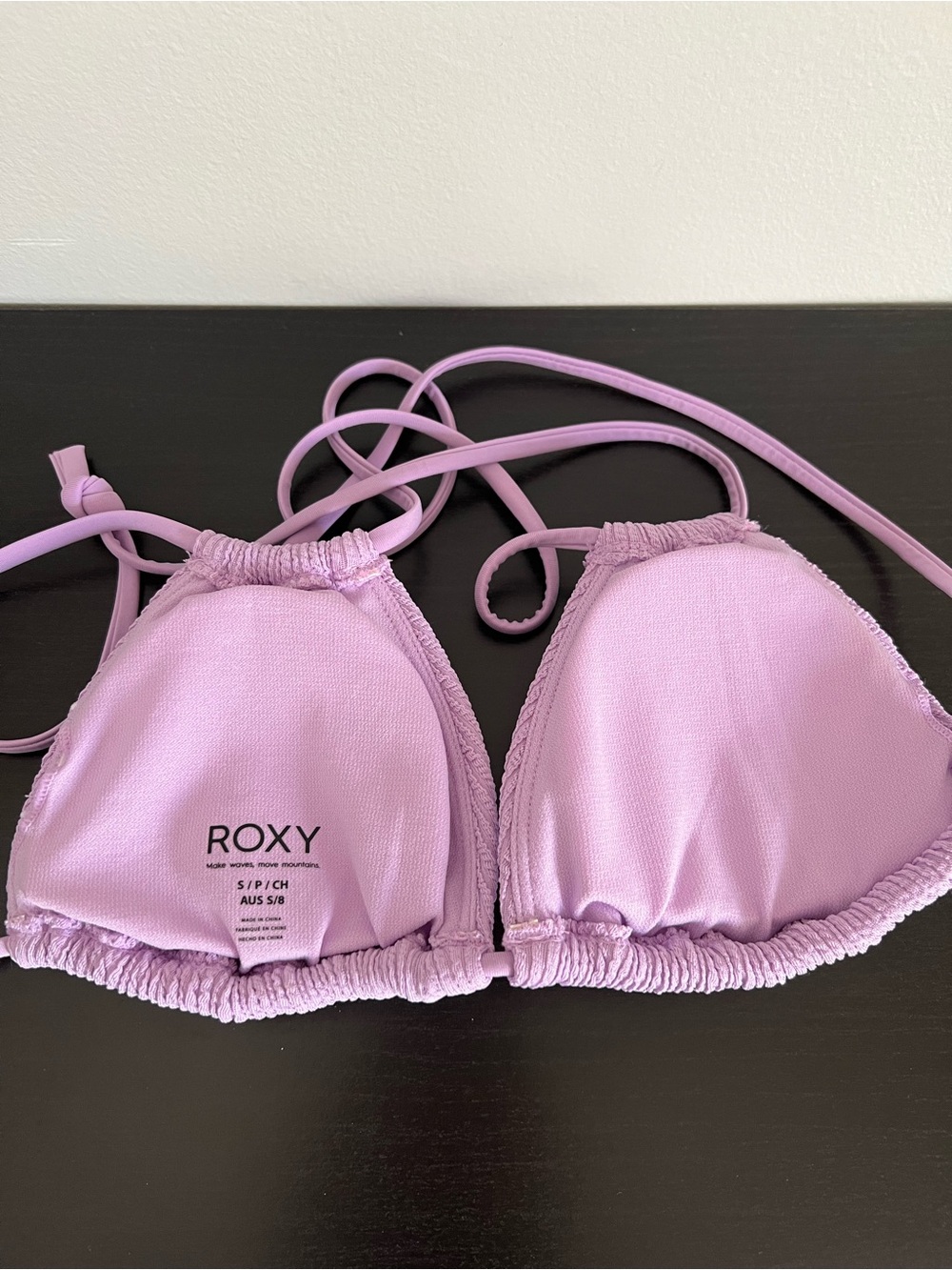 2/$32 Roxy Lilac Textured Bikini Set | Size Small - Picture 5 of 16